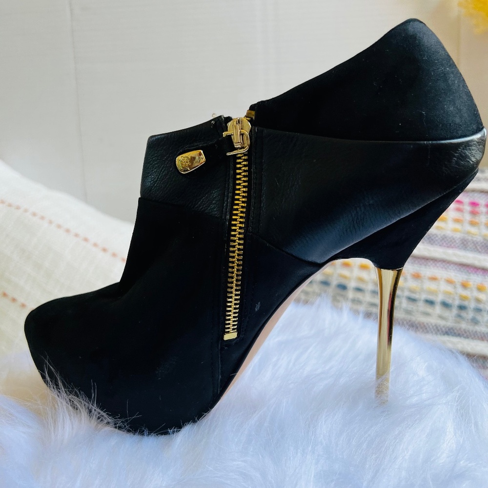 Zara Ankle Leather and Suede Boot